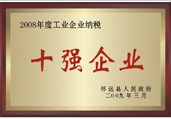 2008年工業(yè)企業(yè)納稅十強